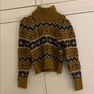 Zara festive turtle neck knit sweater